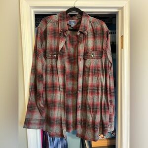 Mens George’s Red and Grey Flannel